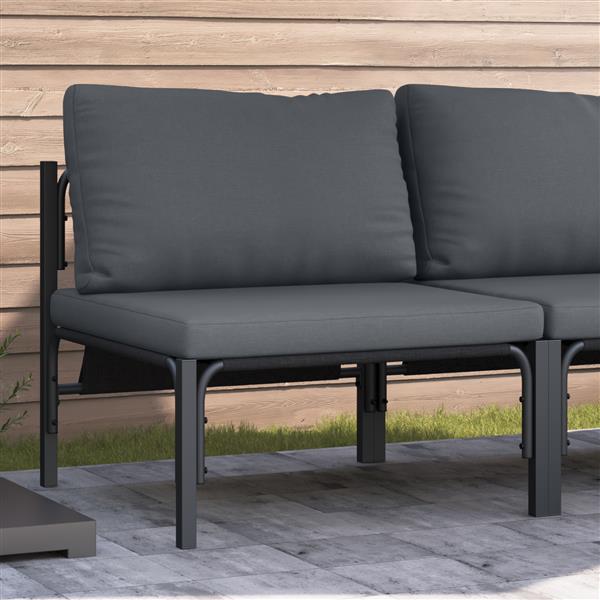 Grote foto vidaxl buitenmeubelsets met kussen met kussen antraciet tuin en terras tuinmeubelen