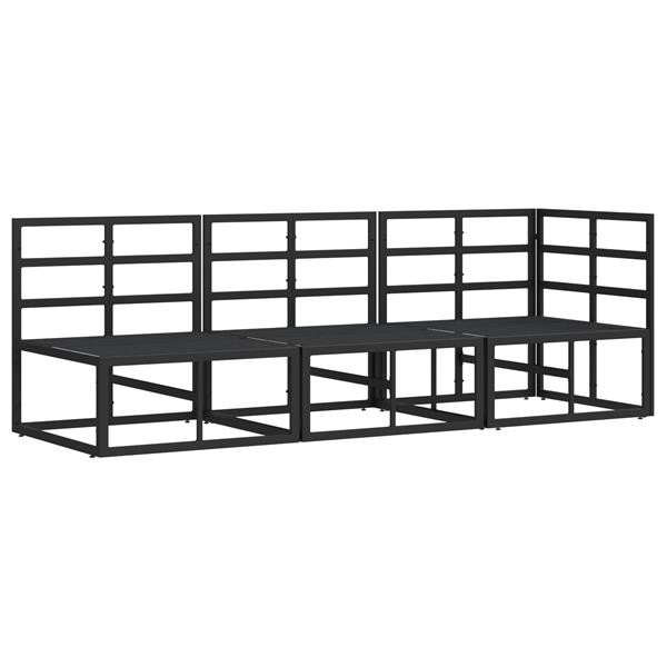 Grote foto vidaxl buitenmeubelsets met kussen met kussen 3 pcs zwart en anthraciet tuin en terras tuinmeubelen