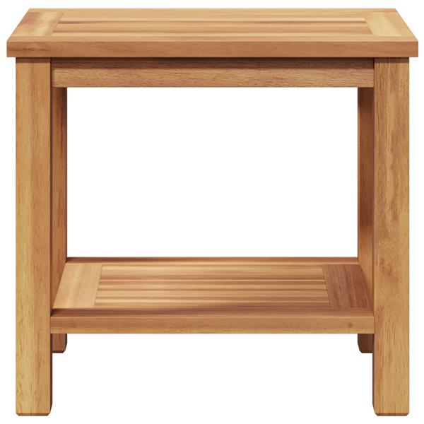 Grote foto vidaxl salontafel bruin 50 x 35 x 45 cm massief teakhout tuin en terras tuinmeubelen