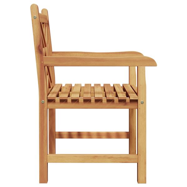 Grote foto vidaxl tuinstoel 2 pcs bruin 58 x 60 x 90 cm massief teakhout tuin en terras tuinmeubelen