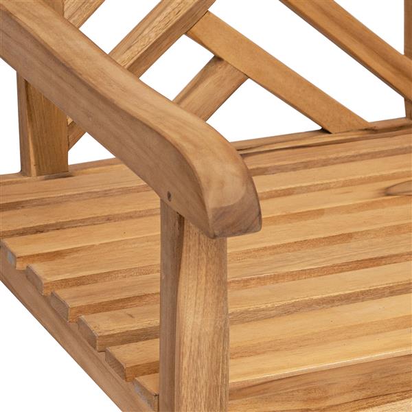 Grote foto vidaxl tuinstoel 2 pcs bruin 58 x 60 x 90 cm massief teakhout tuin en terras tuinmeubelen