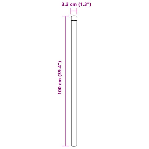 Grote foto vidaxl hekpalen 12 pcs zilver 100 cm gegalvaniseerd staal tuin en terras overige tuin en terras