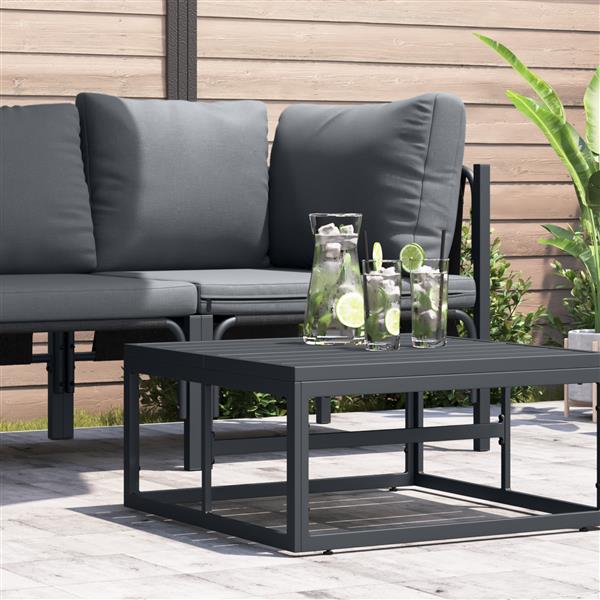 Grote foto vidaxl buitenmeubelsets antraciet staal tuin en terras tuinmeubelen