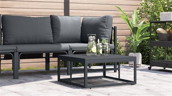 Grote foto vidaxl buitenmeubelsets antraciet staal tuin en terras tuinmeubelen