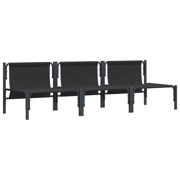 Grote foto vidaxl buitenmeubelsets met kussen met kussen 3 pcs antraciet tuin en terras tuinmeubelen