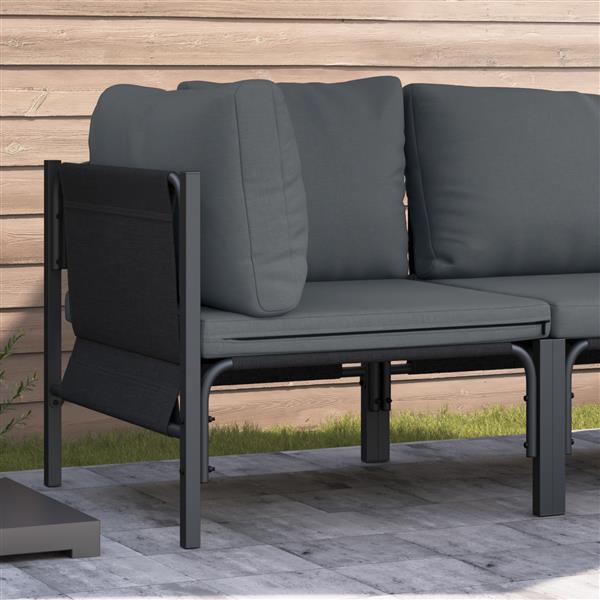 Grote foto vidaxl buitenmeubelsets met kussen met kussen antraciet tuin en terras tuinmeubelen