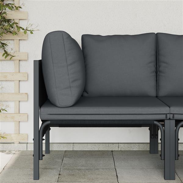 Grote foto vidaxl buitenmeubelsets met kussen met kussen antraciet tuin en terras tuinmeubelen