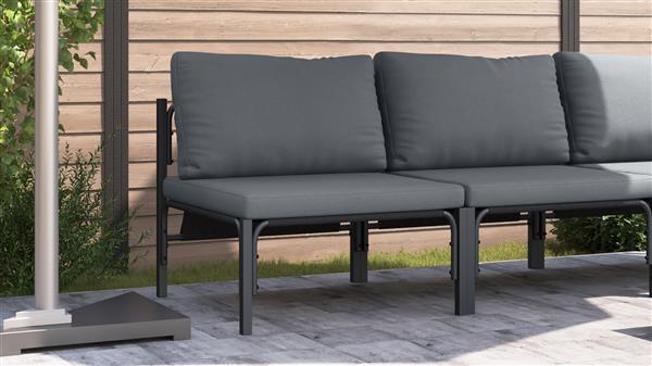Grote foto vidaxl buitenmeubelsets met kussen met kussen antraciet tuin en terras tuinmeubelen
