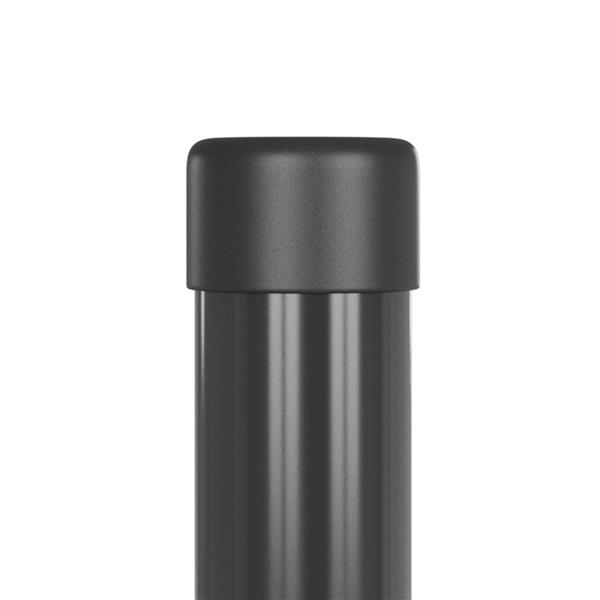 Grote foto vidaxl hekpalen 12 pcs grijs 100 cm poedergecoat staal tuin en terras overige tuin en terras
