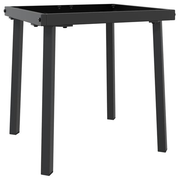 Grote foto vidaxl ligstoel met kussen persoon 2 pcs zwart 40 x 40 x 40.5 cm poly riet tuin en terras tuinmeubelen