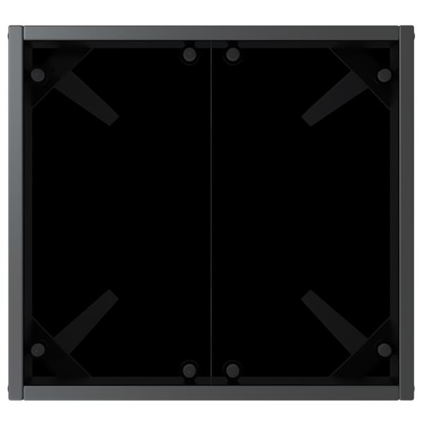 Grote foto vidaxl ligstoel met kussen persoon 2 pcs zwart 40 x 40 x 40.5 cm poly riet tuin en terras tuinmeubelen