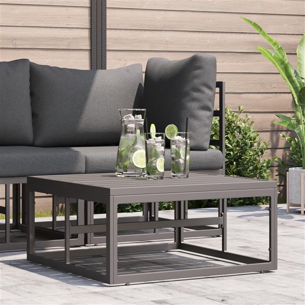 Grote foto vidaxl buitenmeubelsets zwart staal tuin en terras tuinmeubelen