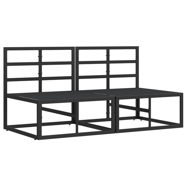 Grote foto vidaxl buitenmeubelsets met kussen met kussen 2 pcs zwart en anthraciet tuin en terras tuinmeubelen