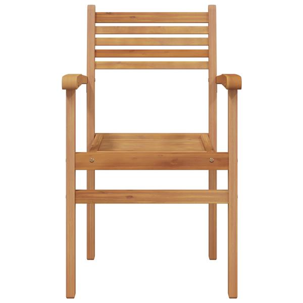 Grote foto vidaxl tuinstapelstoelen 4 pcs bruin 55.5 x 55.5 x 90 cm tuin en terras tuinmeubelen