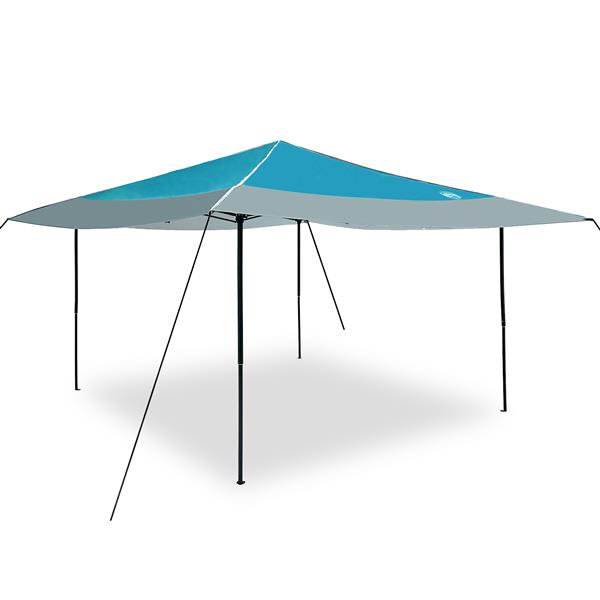 Grote foto vidaxl luifeltent blauw 400 x 400 x 227 236 245 cm oxford stof tuin en terras overige tuin en terras