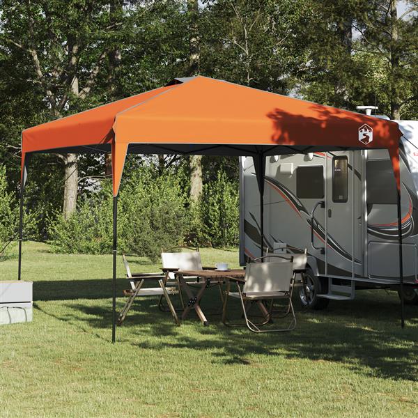 Grote foto vidaxl luifeltent oranje 300 x 300 x 227 236 245 cm oxford stof tuin en terras overige tuin en terras