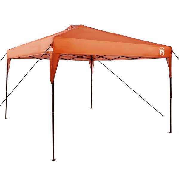 Grote foto vidaxl luifeltent oranje 300 x 300 x 227 236 245 cm oxford stof tuin en terras overige tuin en terras