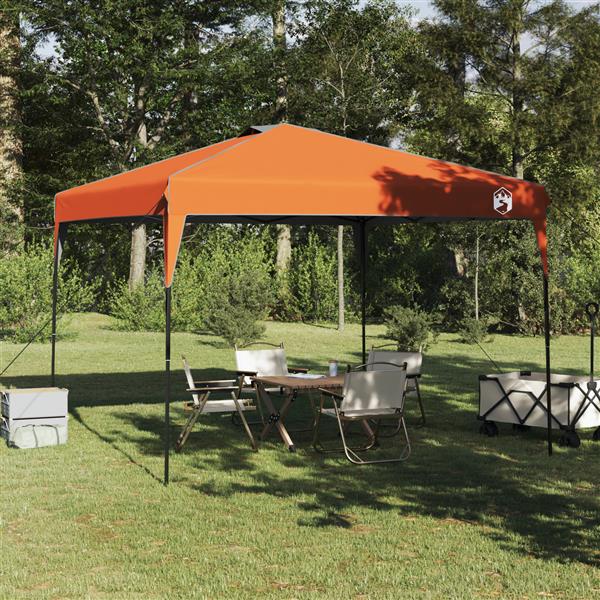 Grote foto vidaxl luifeltent oranje 300 x 300 x 227 236 245 cm oxford stof tuin en terras overige tuin en terras