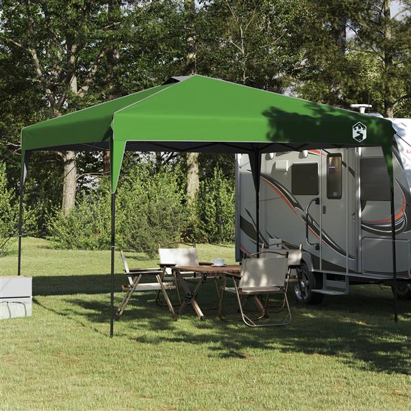 Grote foto vidaxl luifeltent groen 300 x 300 x 227 236 245 cm oxford stof tuin en terras overige tuin en terras