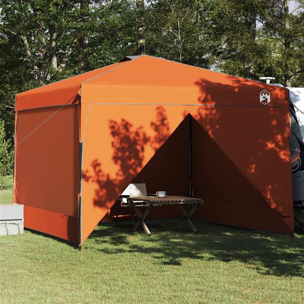 Grote foto vidaxl luifeltent oranje 300 x 300 x 227 236 245 cm oxford stof tuin en terras overige tuin en terras
