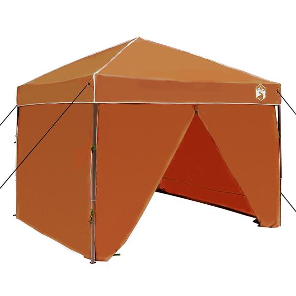 Grote foto vidaxl luifeltent oranje 250 x 250 x 227 236 245 cm oxford stof tuin en terras overige tuin en terras