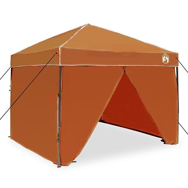 Grote foto vidaxl luifeltent oranje 250 x 250 x 227 236 245 cm oxford stof tuin en terras overige tuin en terras