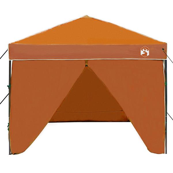 Grote foto vidaxl luifeltent oranje 250 x 250 x 227 236 245 cm oxford stof tuin en terras overige tuin en terras