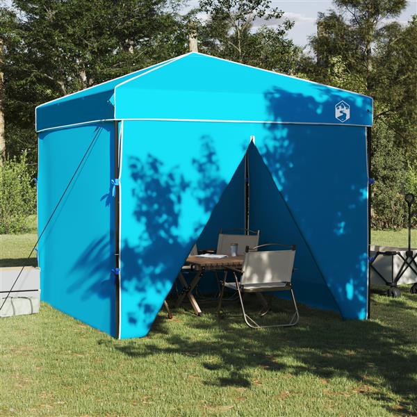 Grote foto vidaxl luifeltent blauw 250 x 250 x 227 236 245 cm oxford stof tuin en terras overige tuin en terras