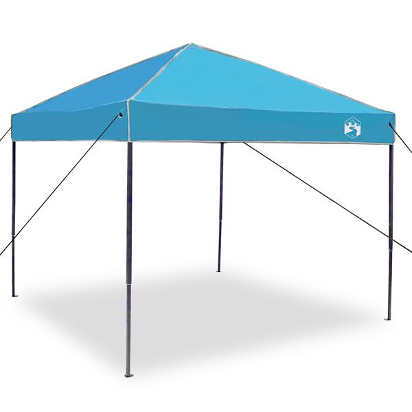 Grote foto vidaxl luifeltent blauw 250 x 250 x 227 236 245 cm oxford stof tuin en terras overige tuin en terras
