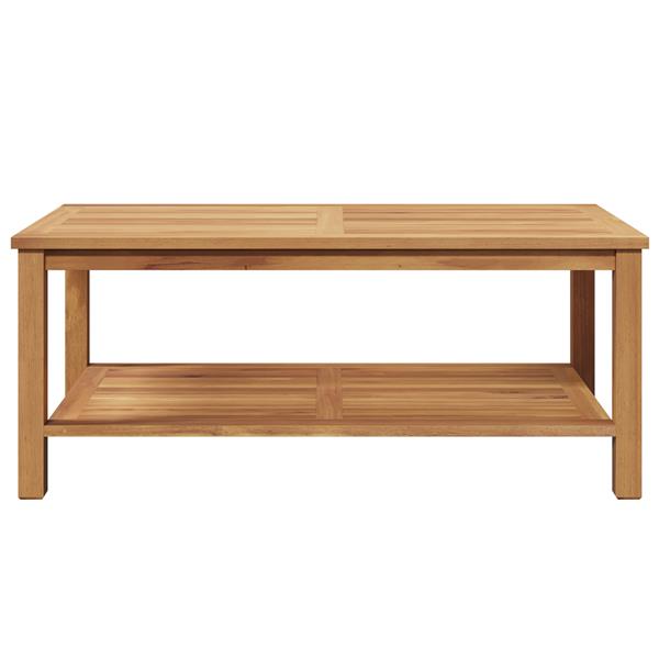 Grote foto vidaxl salontafel bruin 110 x 55 x 45 cm massief teakhout tuin en terras tuinmeubelen
