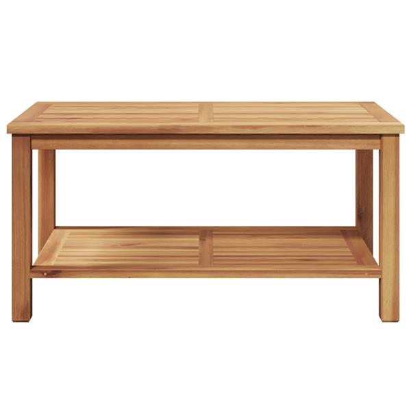 Grote foto vidaxl salontafel bruin 90 x 50 x 45 cm massief teakhout tuin en terras tuinmeubelen