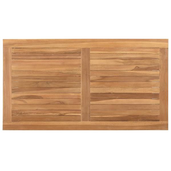 Grote foto vidaxl salontafel bruin 90 x 50 x 45 cm massief teakhout tuin en terras tuinmeubelen