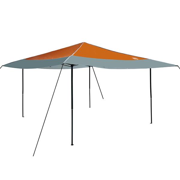 Grote foto vidaxl luifeltent oranje 400 x 400 x 227 236 245 cm oxford stof tuin en terras overige tuin en terras