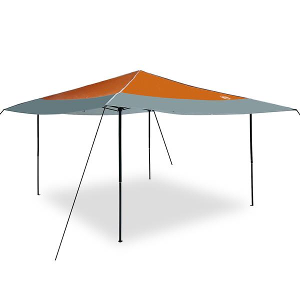 Grote foto vidaxl luifeltent oranje 400 x 400 x 227 236 245 cm oxford stof tuin en terras overige tuin en terras