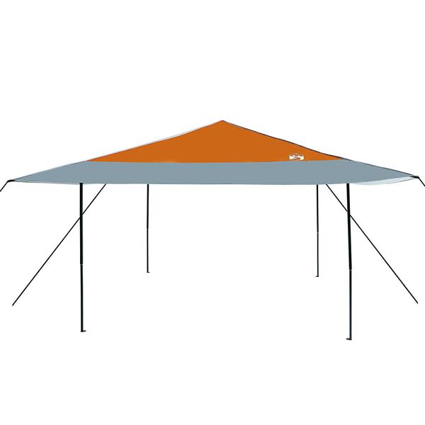 Grote foto vidaxl luifeltent oranje 400 x 400 x 227 236 245 cm oxford stof tuin en terras overige tuin en terras