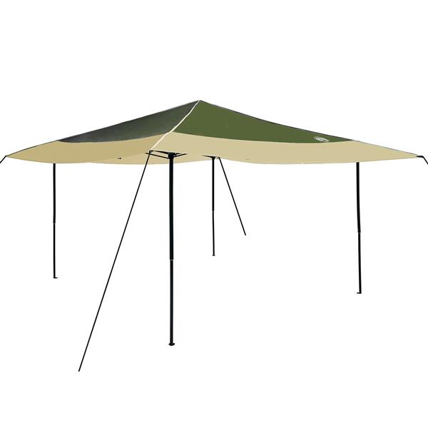 Grote foto vidaxl luifeltent groen 400 x 400 x 227 236 245 cm oxford stof tuin en terras overige tuin en terras