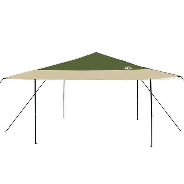 Grote foto vidaxl luifeltent groen 400 x 400 x 227 236 245 cm oxford stof tuin en terras overige tuin en terras