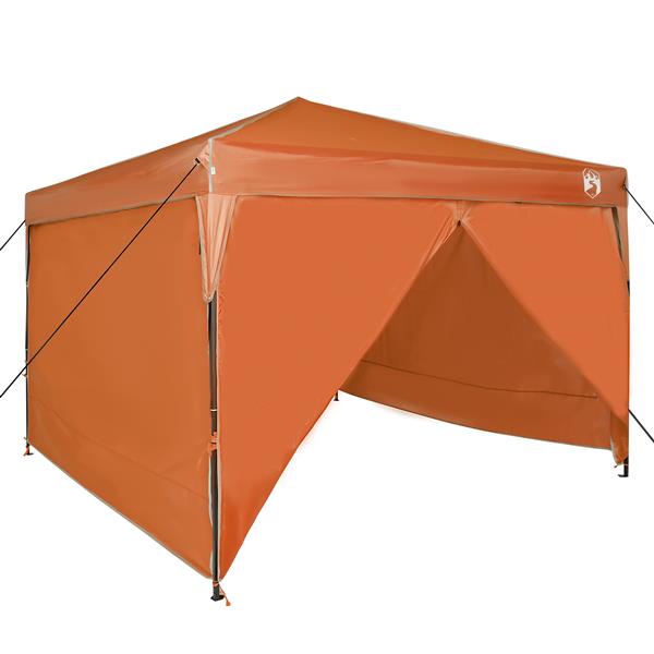 Grote foto vidaxl luifeltent oranje 300 x 300 x 227 236 245 cm oxford stof tuin en terras overige tuin en terras