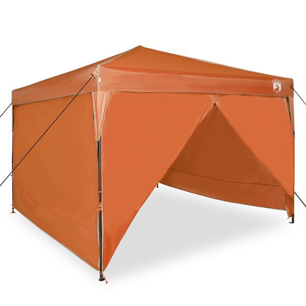 Grote foto vidaxl luifeltent oranje 300 x 300 x 227 236 245 cm oxford stof tuin en terras overige tuin en terras