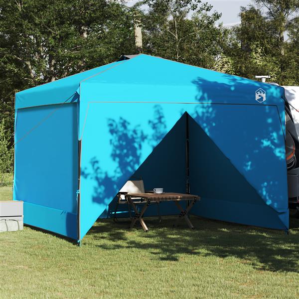 Grote foto vidaxl luifeltent blauw 300 x 300 x 227 236 245 cm oxford stof tuin en terras overige tuin en terras