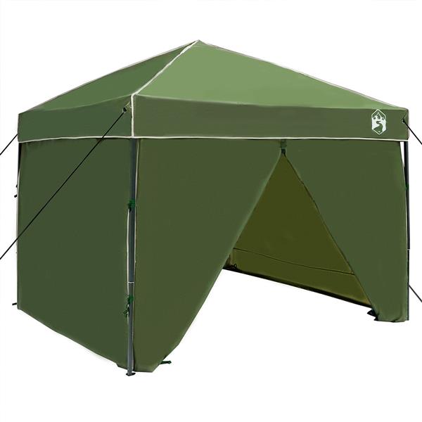 Grote foto vidaxl luifeltent groen 250 x 250 x 227 236 245 cm oxford stof tuin en terras overige tuin en terras