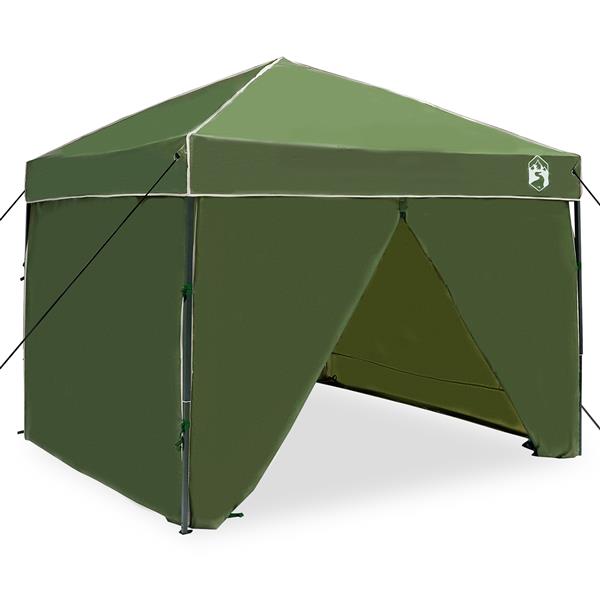 Grote foto vidaxl luifeltent groen 250 x 250 x 227 236 245 cm oxford stof tuin en terras overige tuin en terras