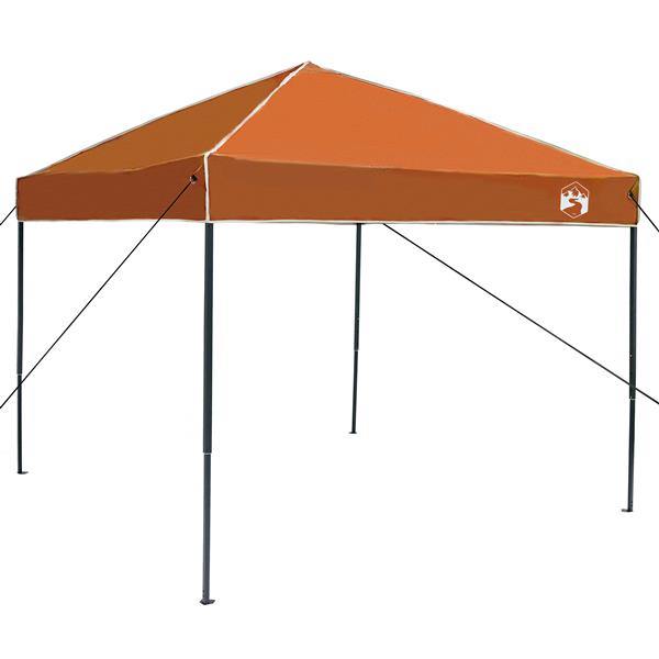 Grote foto vidaxl luifeltent oranje 250 x 250 x 227 236 245 cm oxford stof tuin en terras overige tuin en terras
