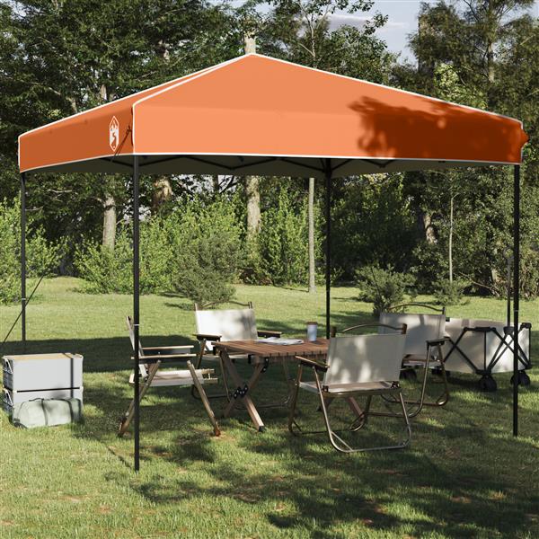 Grote foto vidaxl luifeltent oranje 250 x 250 x 227 236 245 cm oxford stof tuin en terras overige tuin en terras