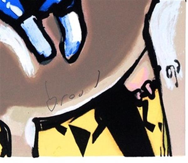 Grote foto herman brood bulls ride stier antiek en kunst litho en zeefdrukken