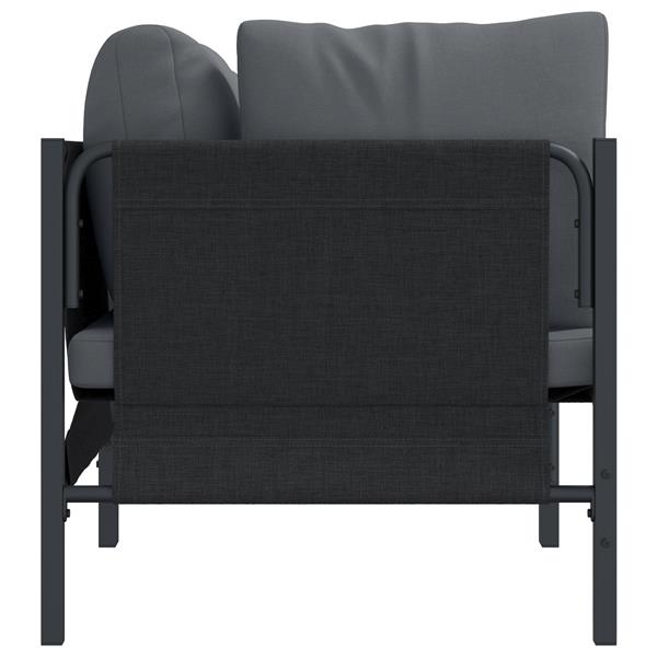Grote foto vidaxl buitenmeubelsets met kussen met kussen 2 pcs antraciet tuin en terras tuinmeubelen