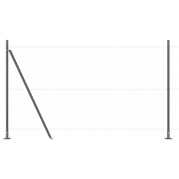 Grote foto vidaxl set hekpalen 13 pcs grijs 32mm 160 cm beton tuin en terras overige tuin en terras