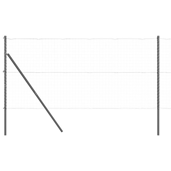 Grote foto vidaxl set hekpalen 13 pcs grijs 32mm 150 cm staal tuin en terras overige tuin en terras