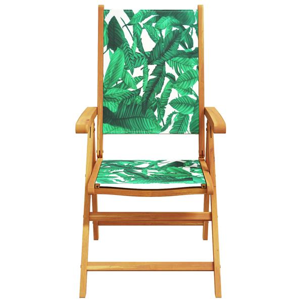 Grote foto vidaxl tuin eetset bloemen 5 pcs bladpatroon standaard tuin en terras tuinmeubelen