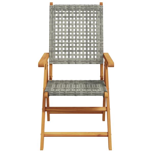 Grote foto vidaxl inklapbare tuintafel 5 pcs grijs tuin en terras tuinmeubelen